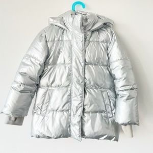 GapKids metallic puffer coat